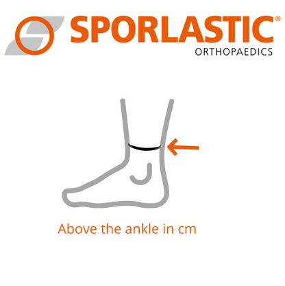 Ankle supporter size chart