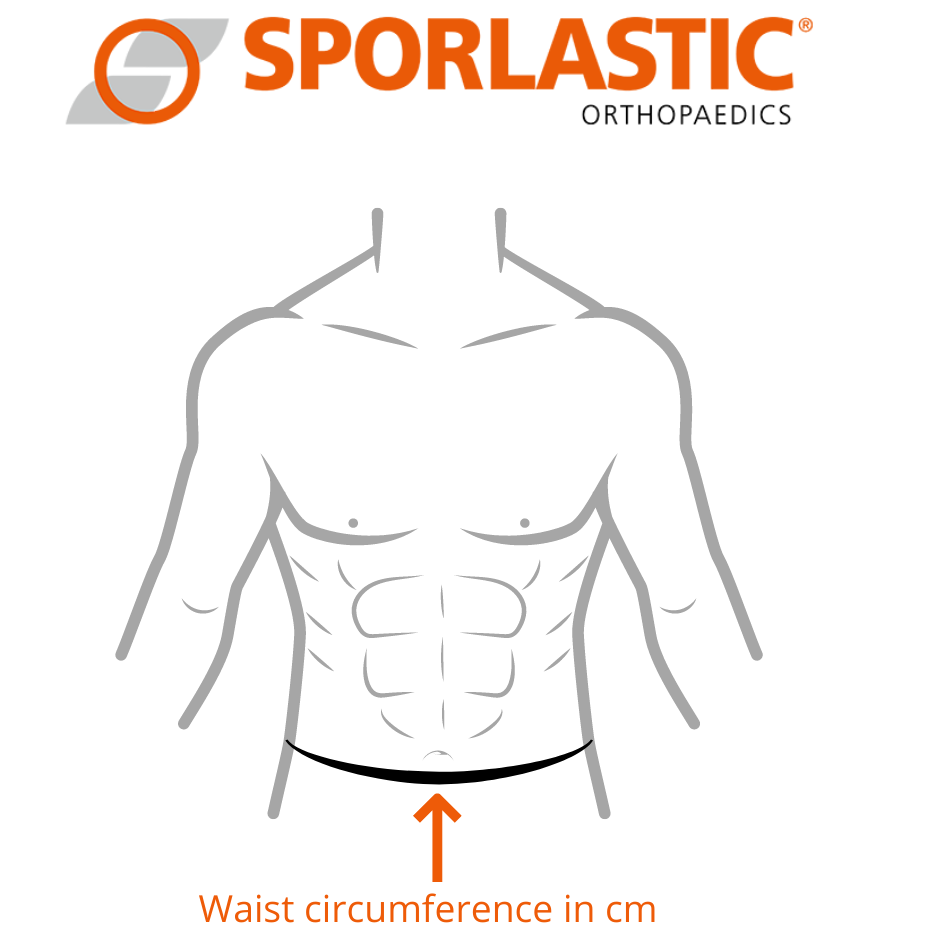 Size Chart for Lumbar Traction Brace